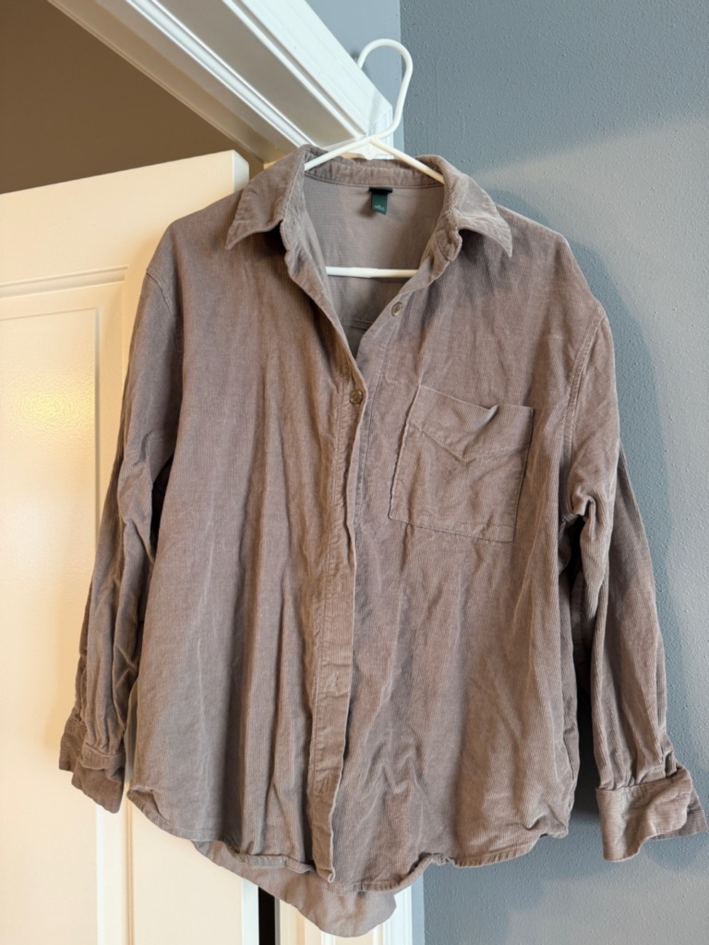 wild fable Taupe Corduroy Button-Up Shirt